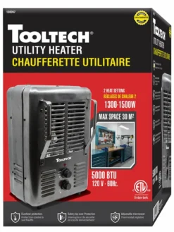 ToolTech® Portable Fan-Forced Utility Heater