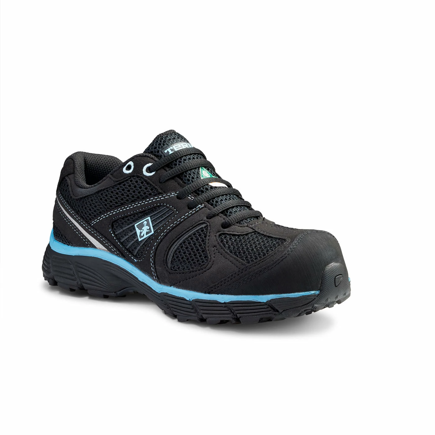 Terra Safety Footwear Terra Pacer 2.0 Breathable Composite Toe Women's Safety Shoes | Black/Light Blue | Sizes 5 - 10 3 Terra Safety Footwear Terra Pacer 2.0 Breathable Composite Toe Women's Safety Shoes | Black/Light Blue | Sizes 5 - 10