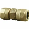 Cambridge Brass Copper Tube Size LF Brass Compression Coupling With Stop Waterworks Products