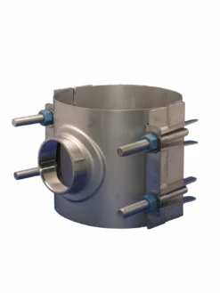 Waterworks Products Robar 2626 Stainless Steel Double Section Tapped Service Saddles | IP Tap