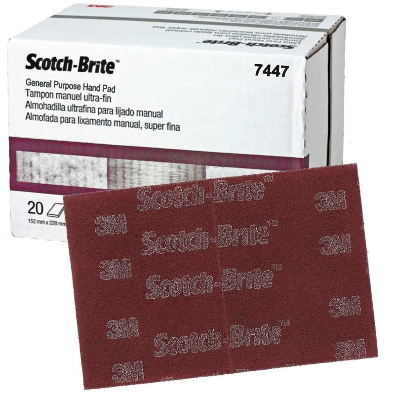 3M Scotch-Brite General Purpose Hand Pad - 6" X 9" 3 3M Scotch-Brite General Purpose Hand Pad - 6" X 9"