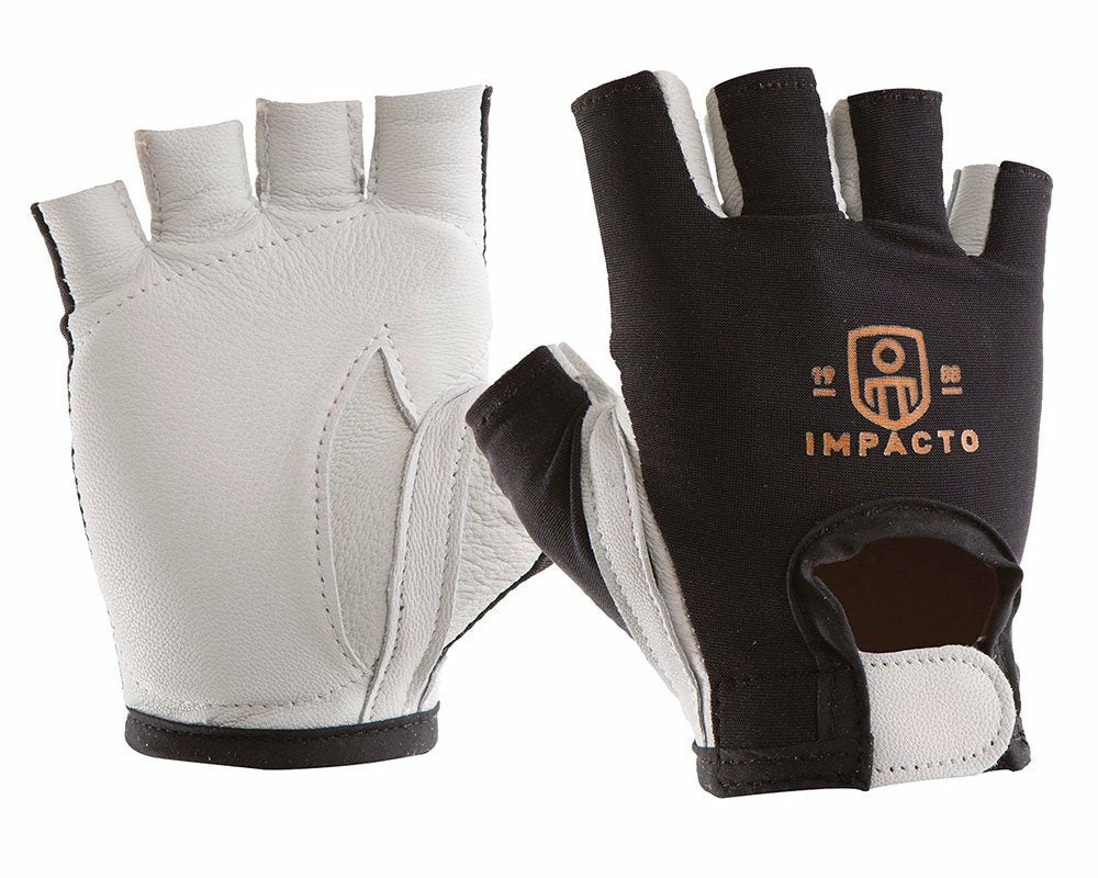 Work Gloves Impacto 401-30 Anti-Impact Pearl Leather Series Half Finger Glove With VEP Impact Protection 5 Work Gloves Impacto 401-30 Anti-Impact Pearl Leather Series Half Finger Glove With VEP Impact Protection