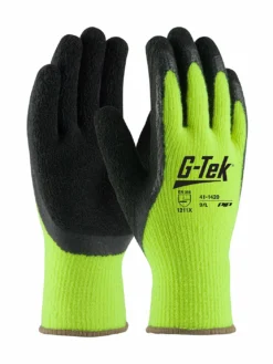 G-Tek Acrylic Knit Latex Palm Winter Work Gloves - Pack Of 12 Pairs