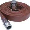 Greenline Hose And Fittings Brick Red / Brown PVC Layflat Discharge Hose Assemblies (w/ Male X Female Camlocks)