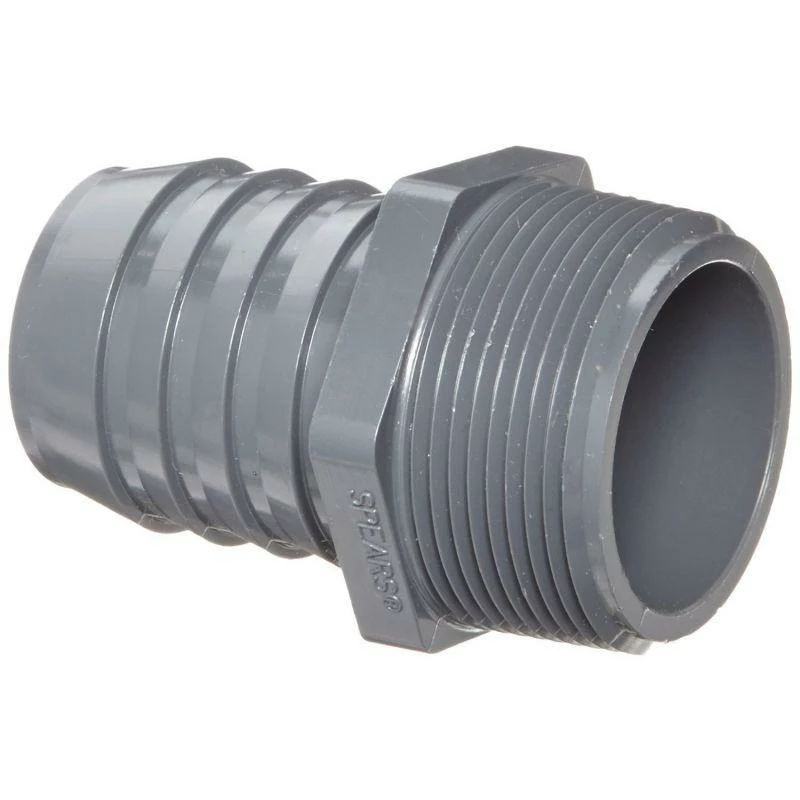Cleanflow Fittings And Valves Poly Pipe PVC Male Adapter, Insert X MPT | 1/2" To 2" Sizes 3 Cleanflow Fittings And Valves Poly Pipe PVC Male Adapter, Insert X MPT | 1/2" To 2" Sizes