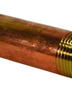 Cleanflow Fittings And Valves Lead Free Brass Threaded Pipe Nipple X 2" Length