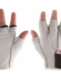 Impacto 460-30 Anti-Impact Pearl Leather Series Half Finger Construction Glove With VEP Impact Protection Ergonomics