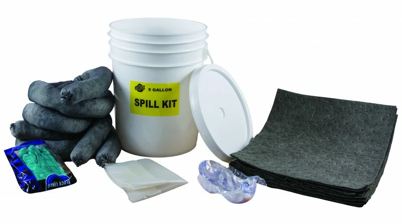 Globe Commercial Products Universal 5 Gallon Spill Kit 3 Globe Commercial Products Universal 5 Gallon Spill Kit