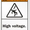 Cleanflow Safety Supplies High Voltage Safety Sign