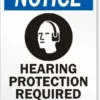 Cleanflow Notice Hearing Protection Required Safety Sign Safety Supplies