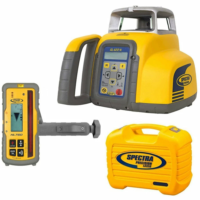 Pipe Inspection & Locators Spectra Precision GL422N Automatic Self-Leveling Dual Grade (15%) Laser With HL760 Receiver 3 Pipe Inspection & Locators Spectra Precision GL422N Automatic Self-Leveling Dual Grade (15%) Laser With HL760 Receiver
