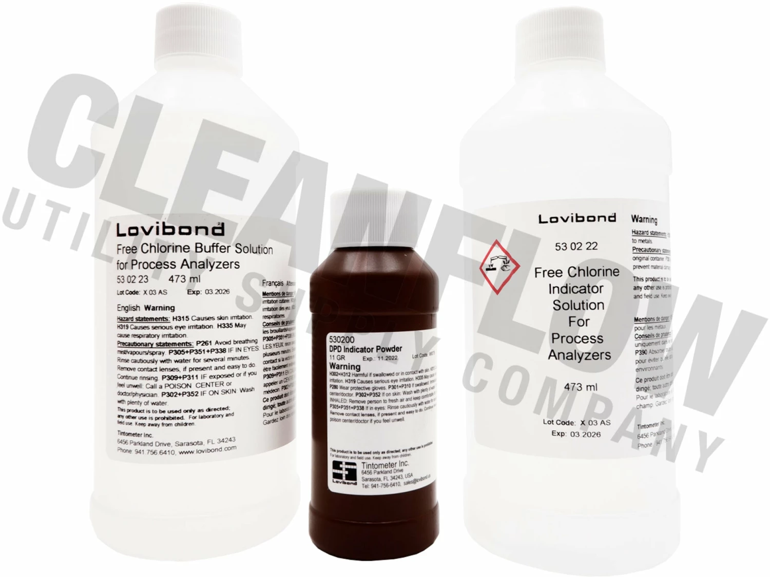 Water Testing Supplies Lovibond 530210 CL17 Free Chlorine Reagent Set 3 Water Testing Supplies Lovibond 530210 CL17 Free Chlorine Reagent Set