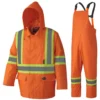 Pioneer 210D Oxford Poly/PVC Waterproof Hi Vis Rain Suit | XS-4XL Hi-Vis Work Wear