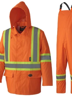 Pioneer 210D Oxford Poly/PVC Waterproof Hi Vis Rain Suit | XS-4XL Hi-Vis Work Wear