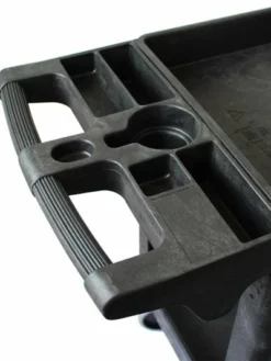 Globe Commercial Products Heavy-Duty Lipped Shelf Utility Carts