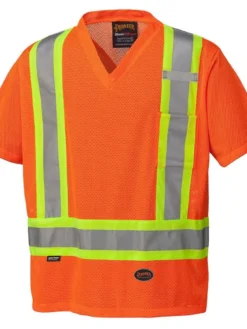 Pioneer Traffic Hi Vis V Neck T-Shirt | S-5XL