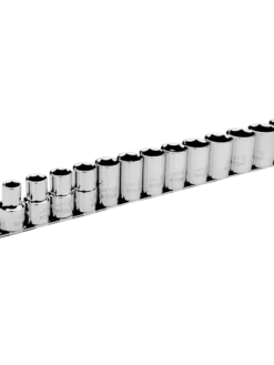 Jet 1/2" Drive Metric Chrome Socket Set - 6 Point - 13 Piece Hand Tools