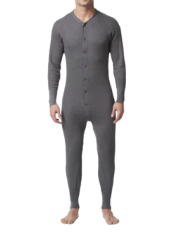 Stanfields Work Wear Stanfield's 6603 Waffle Combination | Charcoal | Sizes S - 3XL | Pack Of 2 Pairs