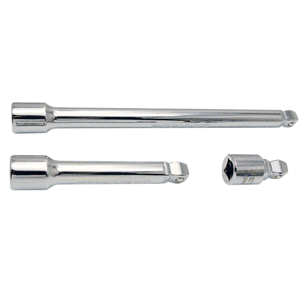 Jet 1/2" Dr. Chrome 2-Way Wobble Extension Bar Set - 3 Piece 3 Jet 1/2" Dr. Chrome 2-Way Wobble Extension Bar Set - 3 Piece