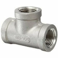 Greenline Stainless Steel Sch 40 Tee Pipe Fitting | 1/8" NPT To 3" NPT Sizes