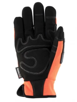 Terra Hi-Vis Mechanic's Thinsulate Winter Work Gloves | Orange
