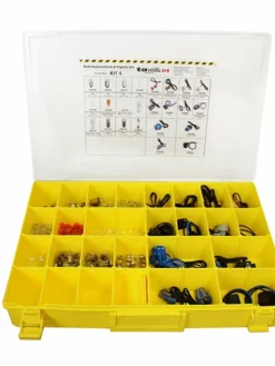 Techspan Mini Bulb, Pigtail & Socket 'Flip' Kit Assortment - 422 Pcs Automotive Supplies