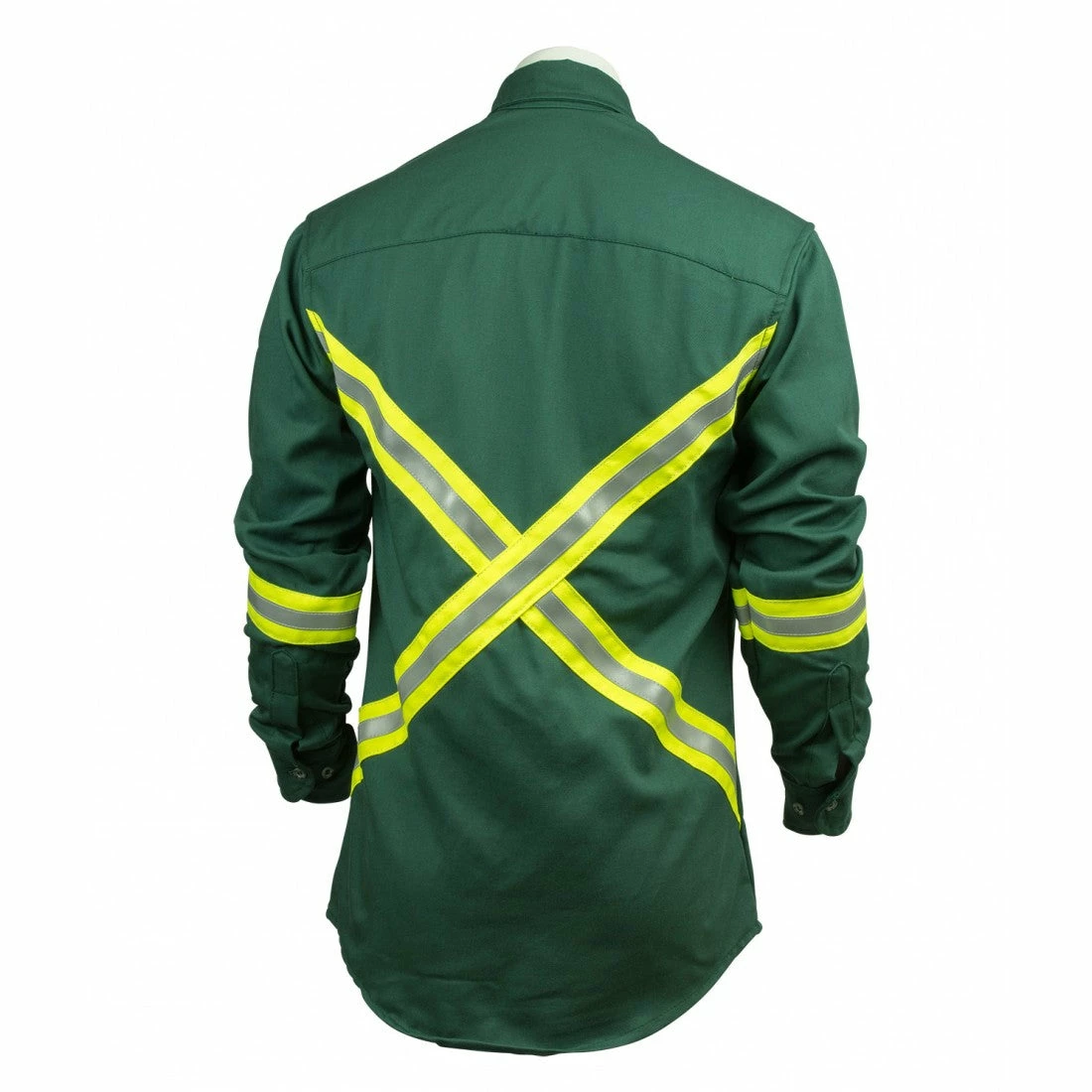 KELTEK Apparel Flame Resistant Work Wear KELTEK A7938S 7oz Flame Resistant Work Shirt (W/ Reflective) | Green | S-5XL (HRC 2) 5 KELTEK Apparel Flame Resistant Work Wear KELTEK A7938S 7oz Flame Resistant Work Shirt (W/ Reflective) | Green | S-5XL (HRC 2)