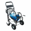 New-Line Blue Serpent Commercial-Grade 4-Wheeled Reel Mount Garden Hose & Nozzle Kit Hose And Fittings