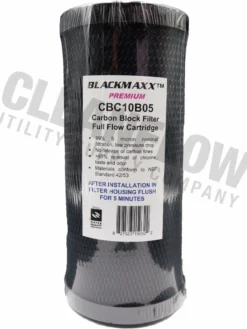 Black Max 4.5" OD Big Blue Coconut Carbon Block Water Filters | 5 Micron - Various Lengths