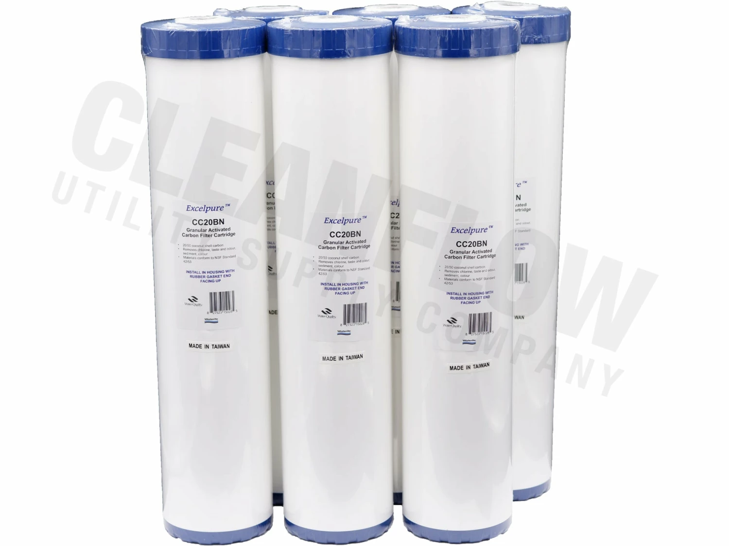 Excelpure 4.5" Big Blue GAC Coconut Carbon Filters - Various Lengths Commercial Water Filters And UV Parts 5 Excelpure 4.5" Big Blue GAC Coconut Carbon Filters - Various Lengths Commercial Water Filters And UV Parts