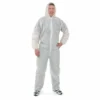 Unex Work Wear White Disposable SMS Tri-Laminate Coveralls 2 Unex Work Wear White Disposable SMS Tri-Laminate Coveralls