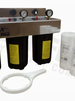 Waterite TriPlex 4.5" OD Big Blue Water Filter Housing | 10" 11 Waterite TriPlex 4.5