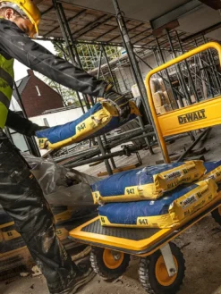 DeWalt Tools DeWalt Foldable Steel Platform Cart With Flat-Free Swivel Wheels - 300 Kg (660 Lbs) Capacity Facility Equipment