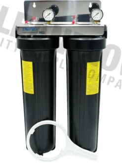 Waterite Commercial Water Filters And UV Parts DuPlex 4.5" OD Big Blue Water Filter Housing | 20"