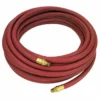 Greenline Air Tools 3/8" Red Rubber Air Hose Assemblies | 3/8" MPT Fittings