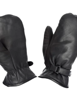 Work Gloves Tough Duck Adjustable Pile Lined Mitt - Black