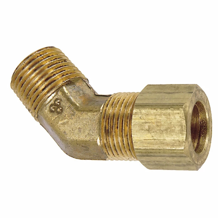 Greenline Tubing And Fittings Brass Compression 45° Male Pipe Connector Elbow 3 Greenline Tubing And Fittings Brass Compression 45° Male Pipe Connector Elbow