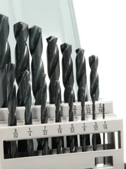 Forney HSS Jobber Drill Bit Set - 1/16" To 1/2" By 32nds - 15 Piece