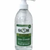Globe Commercial Products Clear Gel Hand Sanitizer With Moisturizers - 70% Alcohol - 500 Ml Pump Bottle - Case Of 42 Bottles