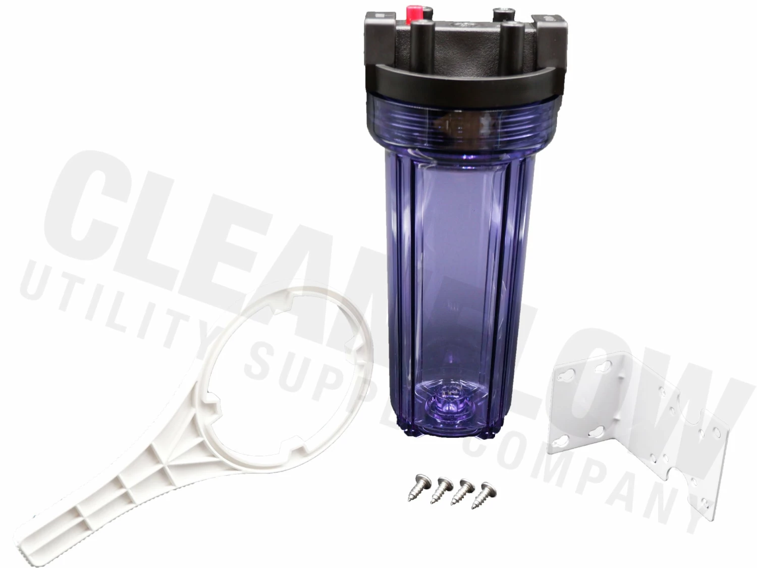 Waterite 10" X 2.5" Diameter Water Filter Housing Kit | Clear 5 Waterite 10" X 2.5" Diameter Water Filter Housing Kit | Clear