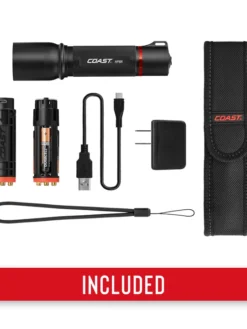 Coast Products Coast® HP8R Rechargeable Pure Beam Focusing Flashlight - 1000 Lumens - 259M Beam Lighting 23 Coast Products Coast® HP8R Rechargeable Pure Beam Focusing Flashlight - 1000 Lumens - 259M Beam Lighting