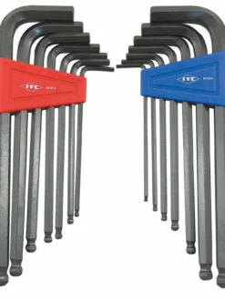 International Tool Company ITC 14-Piece Ball Nose SAE/Metric Hex Key Set Hand Tools