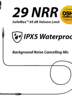 ISOtunes Wired Professional Hearing Protection Headphones - NRR 29 DB Personal Protective Equipment