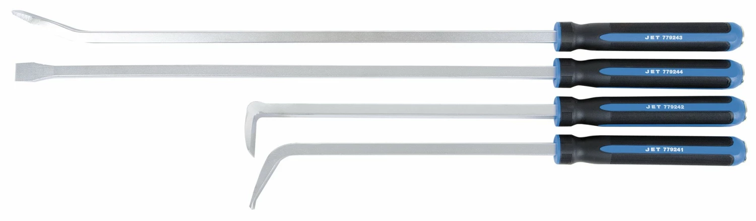 Jet Jumbo Cushion Grip Heavy Duty Pry Bar Set - 4 Piece Set W/ Case Hand Tools 4 Jet Jumbo Cushion Grip Heavy Duty Pry Bar Set - 4 Piece Set W/ Case Hand Tools