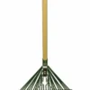 Cleanflow Landscaping Tools 24-Tine Metal Fan Rake W/ Spring Back