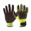 Work Gloves Impacto Back Tracker Heavy Duty Hi-Vis Anti-Impact Mechanic's Gloves