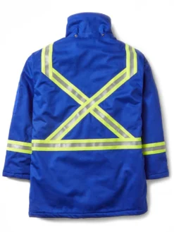Flame Resistant Work Wear Rasco FR Hi-Vis Insulated Westex Ultrasoft Winter Parka | Royal Blue | S-5XL