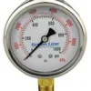 Greenline 2-1/2" Liquid Filled Pressure Gauges | 1/4" Brass Bottom Mount Pump Accessories