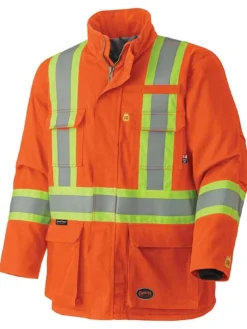 Flame Resistant Work Wear Pioneer Flame Resistant Hi-Vis Cotton Winter Parka | S-5XL