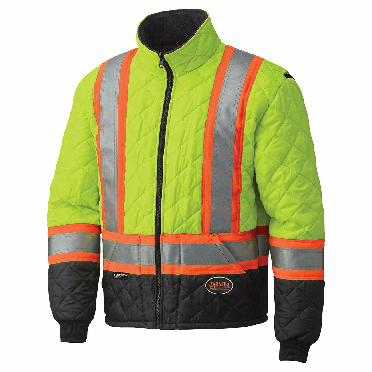 Pioneer Quilted Poly Hi Vis Freezer Jacket | S-5XL 3 Pioneer Quilted Poly Hi Vis Freezer Jacket | S-5XL